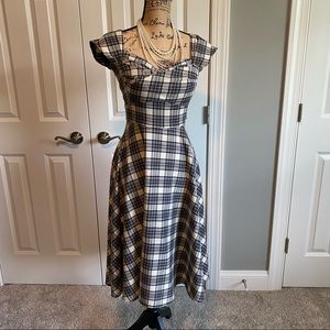 Stop Staring Plaid Swing Dress